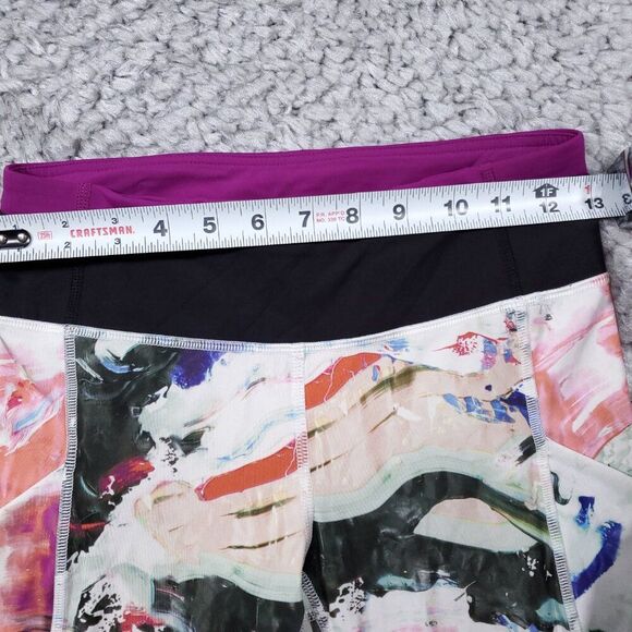 Lululemon Speed Tight III Full On Luxtreme Pigment Wave Multi Black Plum Size 4 - Picture 10 of 11